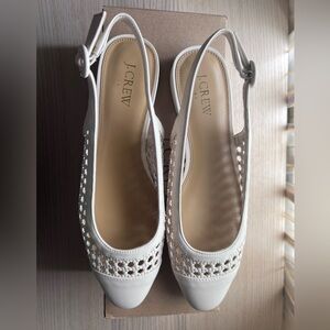 J. Crew Woven Sling Back Flats